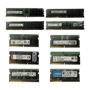 Mixed Memory Lot – DDR3 DDR4 DDR5 DIMM SODIMM RAM – 1,712 Units