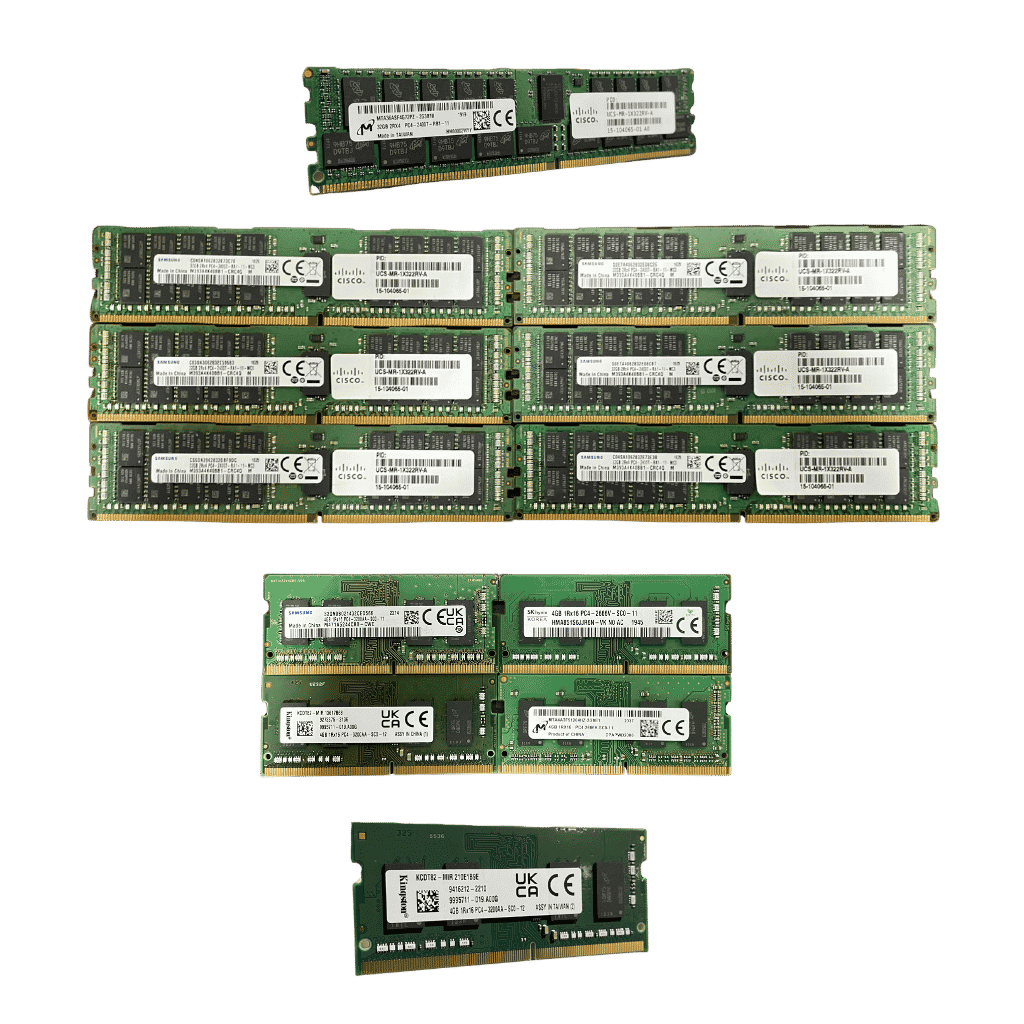 Mixed Server, Laptop & Desktop RAM Lot – 1,548 Units